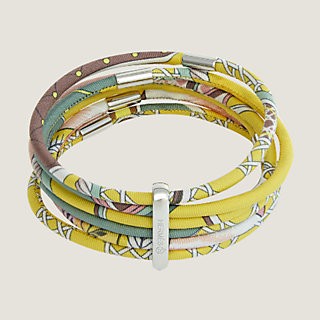 HERMES　エルメス　プティアッシュ　シルクブレスレット　2重 HERMES エルメス プティアッシュ シルクブレスレット 2重